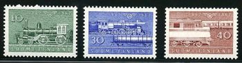 634-636 1962. Commemorating 100 years of Finnish railways
