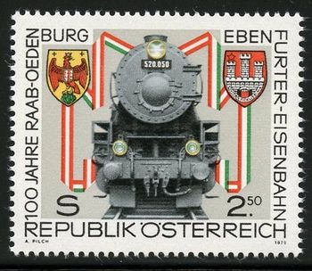 1857 1979. 100 years Raab-Oedenburg Ebenfurter Railway
