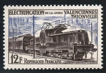 1249 1955. Electrification of the Valenciennes- Thionville line
