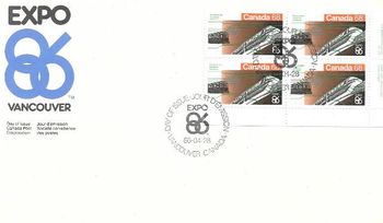 1986 FDC Vancouver Expo 86
