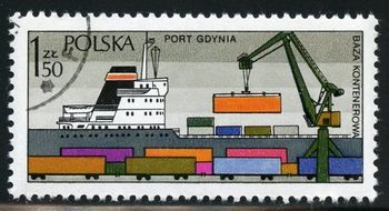 2465 1976. Container traffic, Port of Gdynia

