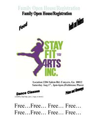 FREE CLASSES OPEN HOUSE