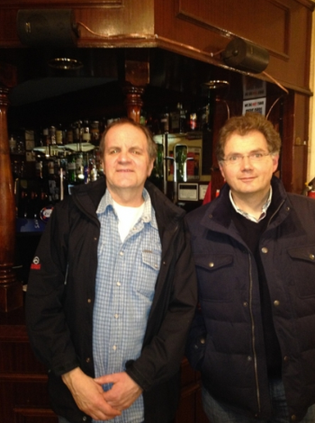 John Thomson and David Hossack at the Royal Oak, Edinburgh
