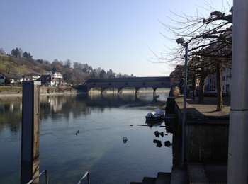 11-Switzerland Part 2-02 Covered Bridge over the Rhine
