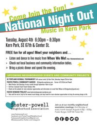 When We Met @ Foster-Powell National Night Out Party!