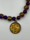 Purple Necklace with Pendant