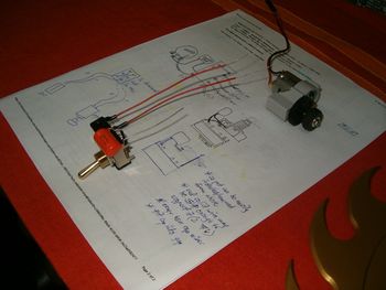 blade motor, tone cap., Gearshifter switch, plans
