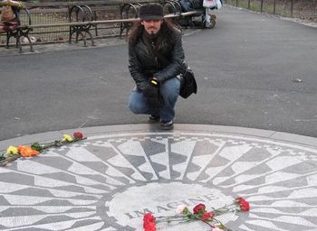 John Lennon's Strawberry Fields, NYC RIP
