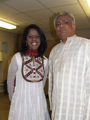 With Mahalakshmi Iyer after concert
