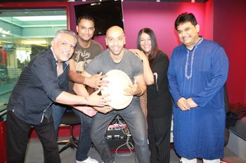At BBC with Tomy Sandhu, Anu Shukla, Amit Jani and Bimal Pandit

