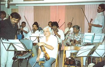 Recording of strings section
