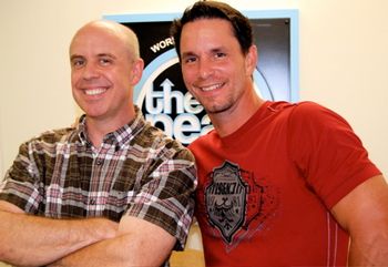 Michael Nappi and Chris Herrmann at 107.1 The Peak WXPK-FM White Plains, NY
