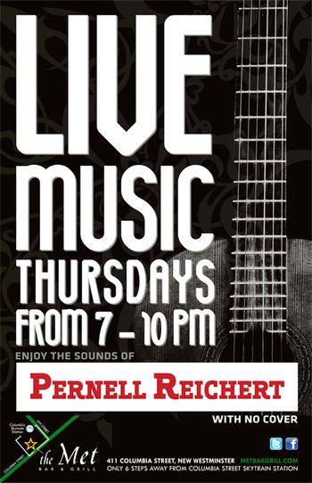 Met Bar & Grill http://www.metbargrill.com/event/live-music-pernell-reichert-18/
