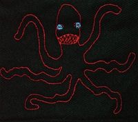 Attacking octopus (black)