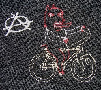 Berlin punk cyclist
