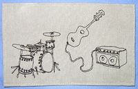 Drumset and Guitar w/ amp - aka: The Band Patch *