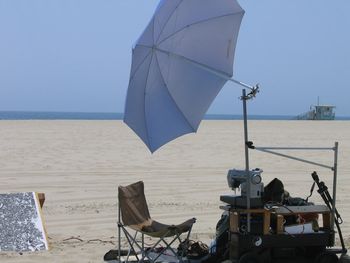 solar sew'er on the beach
