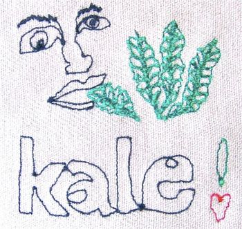 Love eating kale
