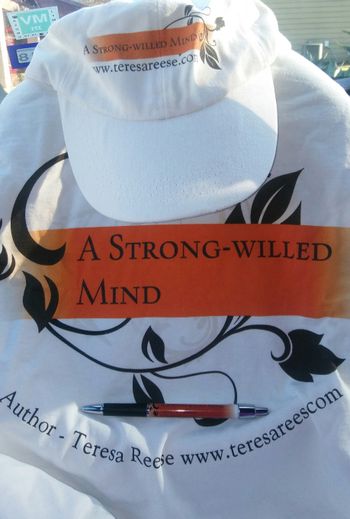 The Burnt Orage 'A Strong-willed Mind' t-shirts, pens and caps came in❤
