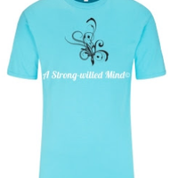  'A Strong-willed Mind Apparel©' Vintage Pool Blue Unisex Tee
