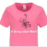 'A Strong-willed Mind Apparel© Vintage Pink Unisex Tee