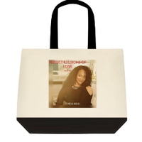  'A Strong-willed Mind Apparel©' Vintage Perfect Illusions of Love two-toned tote bag