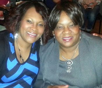 My mother and I at the Bill Bellamy comedy show
