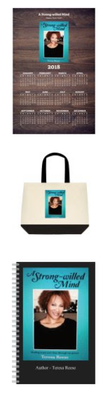  'A Strong-willed Mind Apparel©' Vintage two-toned tote bag