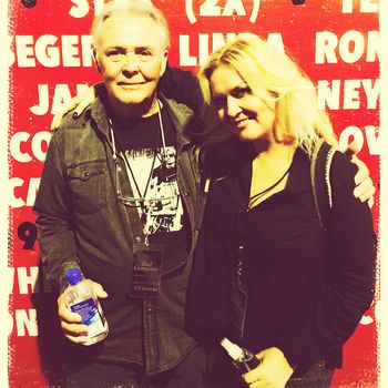 Me with my Pops backstage at The Forum
