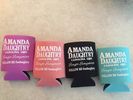 Koozie Coral, Robbins Egg Blue, Orchid, and Black.