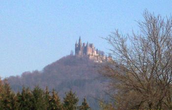 Hohenzollern Castle overlooks Bisingen. This is castle of King Wilhelm, who started WWI and created the vacuum that produced WWII
