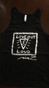 NEW Black Love Out Loud Tank Tops