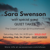 Sara Swenson with special guest Quiet Takes