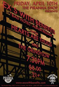 BAD HOTEL CD Release Show with Hearts are Thugs and The Grindylow