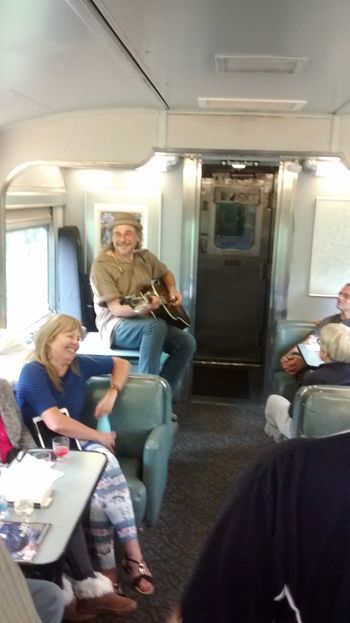 Playing my way across the country on the VIA Rail Train, July 2018!
