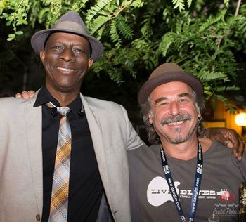 Backstage at Calabogie Blues Fest with Keb Mo.
