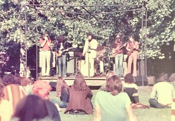 With GINHOUSE playing at University Of Toronto around 1973.

