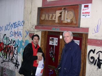 on tour in Spain with Masa Kamaguchi and Jeff Williams

