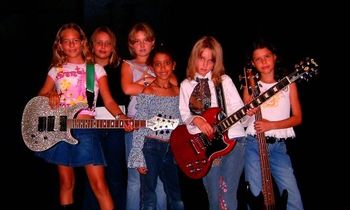Samantha's all-girl rock band; CRUSH They were so cute weren't they!
