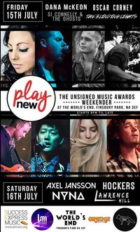 Unsigned Music Awards Weekender: The Blinding Lights + Oscar Corney + Si Connelly & The Ghosts + Dana McKeon
