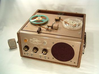 My very first tape recorder (1952).  Now I could overdub tape to wire

