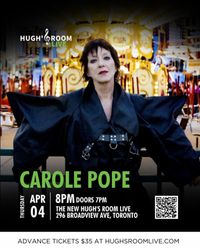 Carole Pope live at Hugh's Room