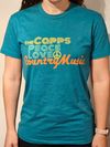 Teal- "Peace, Love, & Country Music" Tee Shirt (Unisex)