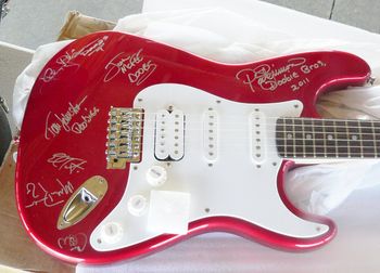 Signed guitar given to me by The Doobie brothers for benefit auction
