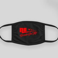 N.B Black and Red "Drinks on me" Mask