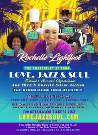 Rochelle Lightfoot's Love Jazz & Soul Dinner Concert Experienc and FOTA's Emerald Silent Auction