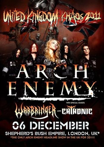 Arch Enemy UK show 2011

