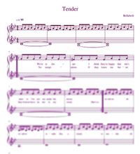 "Tender" - Bellabeth (Piano Sheet Music)