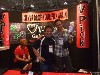 2013 NAMM Show-Nashville With Vinnie from V-Picks. My main pick for about a year now.
