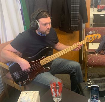Mark Noxon laying the bass groove down 3/8/2021

